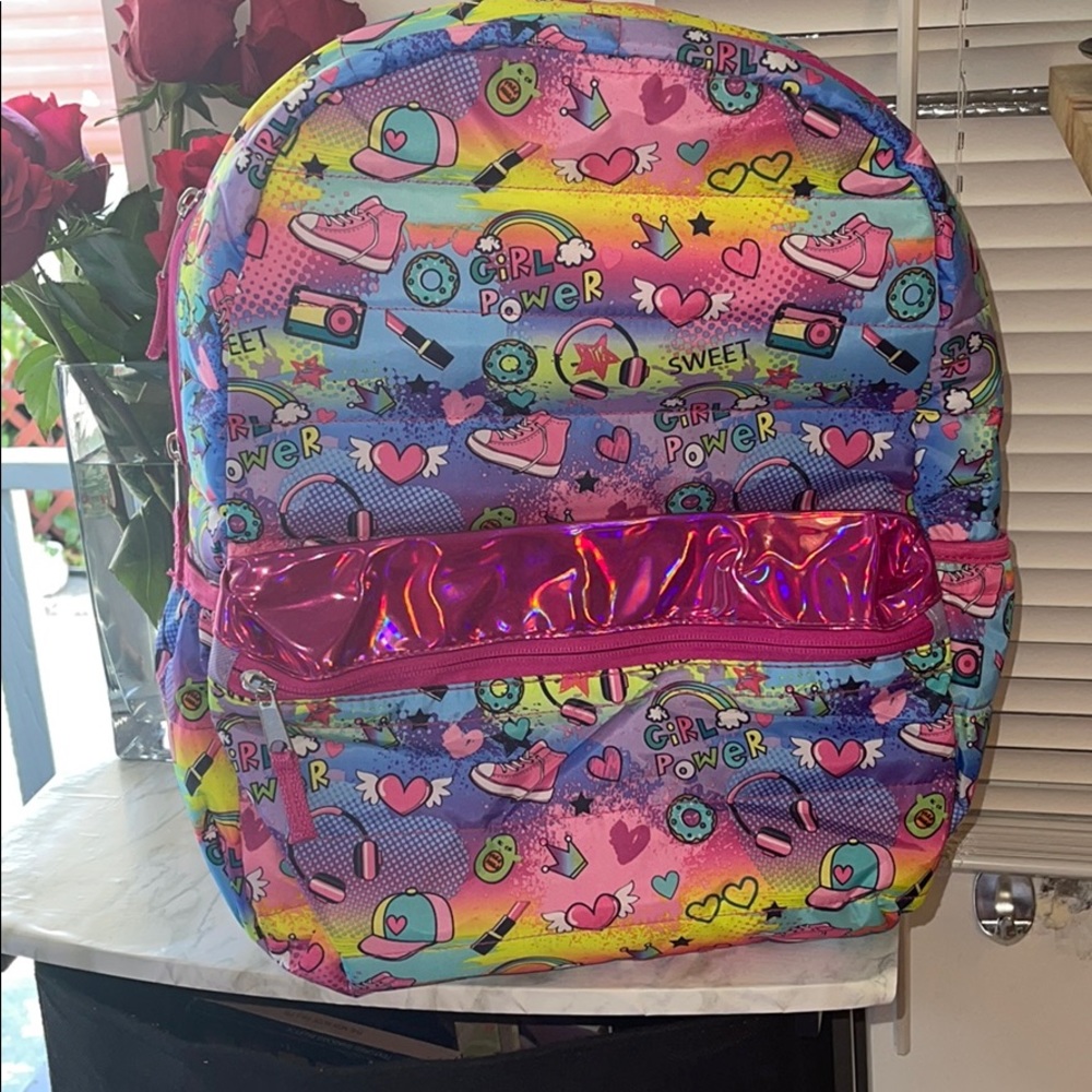 Wonder Nation Girl Quilted Conversation Back Pack